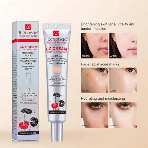 Miniatura 3 de Crema CC Hidratante con Centella Asiática - Primér Pre-Maquillaje Multiusos Hidratante, Corrector Facial, Protector Solar, Crema CC de Cobertura 01