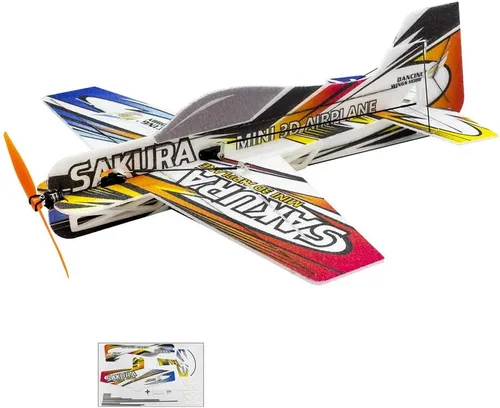 Miniatura 8 de Viloga Avión volador acrobático 3D EPP Sakura, 16.535 in espuma duradera RC kit para construir para adultos
