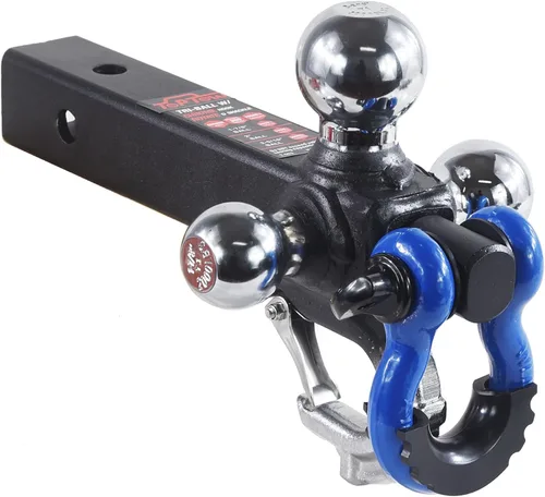 Miniatura 8 de TOPTOW Enganche de remolque de tres bolas con bolas de enganche triple negro mate de 1-7/8 pulgadas, 2 pulgadas, 2-5/16 pulgadas, multiajuste