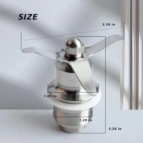 Miniatura 5 de 502977 - Conjunto de corte de cuchilla, pieza de licuadora compatible con Waring CB15 CB10 CB6 licuadoras de galones ensambladas comerciales, 502975