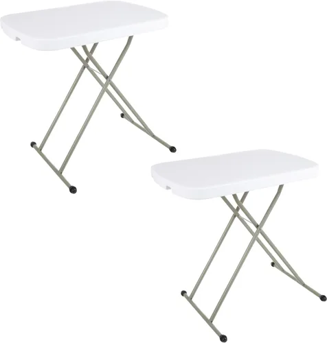 Miniatura 21 de Lavish Home Mesas plegables portátiles – Escritorio plegable portátil ligero – Mesa de plástico de 6 pies de largo para camping, jugar a las cartas