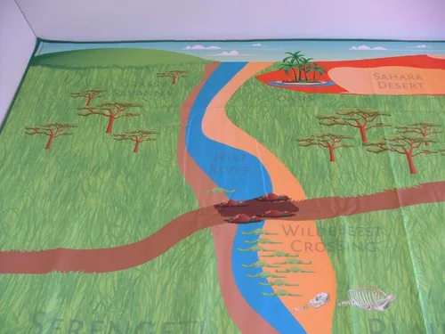 Miniatura 9 de Play Mat Factory - Alfombrilla de juego de safari para animales de juguete, solución plegable, tamaño grande de 57 x 57 pulgadas, todos los animales