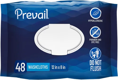 Prevail Soft Pack - Toallitas para adultos – Toallitas unisex para adultos – Toallitas desechables para adultos para hombres y mujeres – 12 x 8