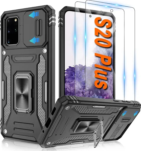 Miniatura 69 de Atump Funda para Motorola Moto G Play 2024 (4G) con [paquete de 2] protector de pantalla HD y cubierta para cámara deslizante, soporte de anillo
