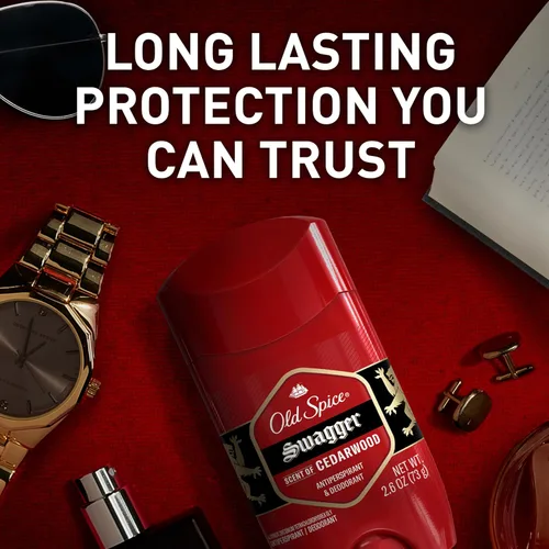Miniatura 5 de Old Spice Desodorante antitranspirante para hombres, protección 24/7 sudor y olor, frescura duradera 24/7, sólido invisible, Swagger con aroma a