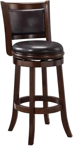 Miniatura 22 de Boraam Augusta - Taburete giratorio de altura de barra, 29 pulgadas, negro