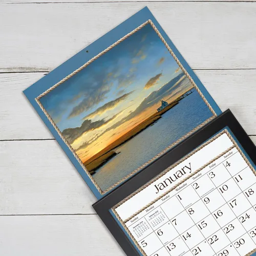 Miniatura 2 de Lang Brands, LLC, marco de calendario de pared contemporáneo, acabado negro