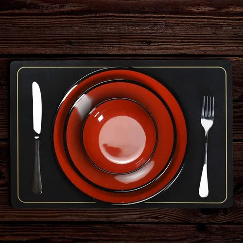 Miniatura 3 de TP Juego de 4 cuencos de melamina de 38 onzas para ensaladas de sopa Ramen Pho y pasta, juego de 4 cuencos japoneses grandes, irrompibles ligeros