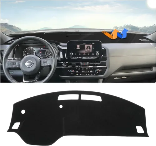 Miniatura 9 de Autorder - Tapete para salpicadero para 2007-2013 Chevy Chevrolet Silverado/GMC Sierra con dos guanteras, accesorios, cubierta de salpicadero