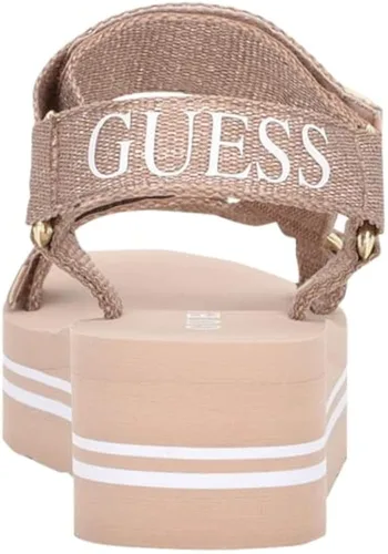 Miniatura 3 de GUESS Avin Sandalia de cuña para mujer, rosado, (Pink Multi Fabric)