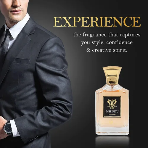 Miniatura 5 de Dumont INSPIRITU POUR HOMME – 3.4 oz – Perfume de lujo para hombres – Fragancia almizclada y masculina – Bruma de colonia de larga duración