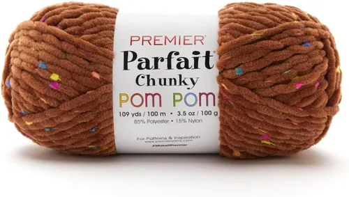 Premier Yarns Parfait Chunky Pom Pom 2107-11 Caramelo Crujiente