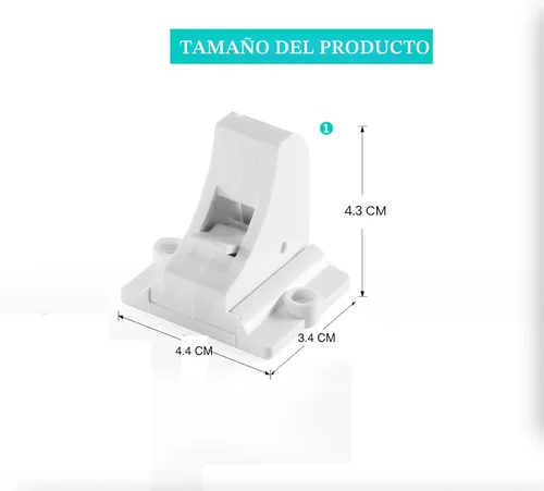 Miniatura 8 de Vmaisi Cerraduras magnéticas adhesivas para armarios y cajones (paquete de 24 y 4 llaves + cuna)