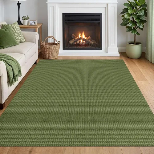 Miniatura 116 de IOHOUZE Alfombra de Área Lavable 4x6 Antideslizante con Respaldo de Goma Alfombras Tejidas para Entrada Interior Alfombras de Dormitorio Alfombra