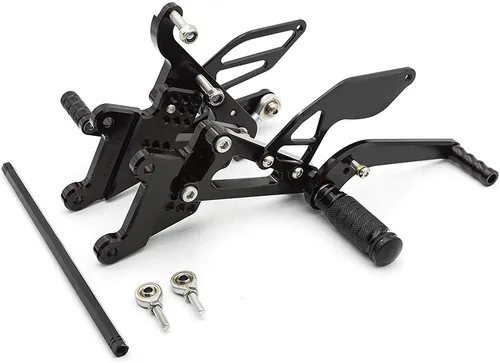 Miniatura 7 de PROCNC - Reposapiés de motocicleta ajustable de aluminio para Yamaha YZF R6 2003 2004 2005 (negro)
