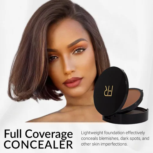 Miniatura 3 de Base de maquillaje de crema a polvo de Flori Roberts, cobertura completa para mujeres de tonos de piel más oscuros, maquillaje duradero, acabado