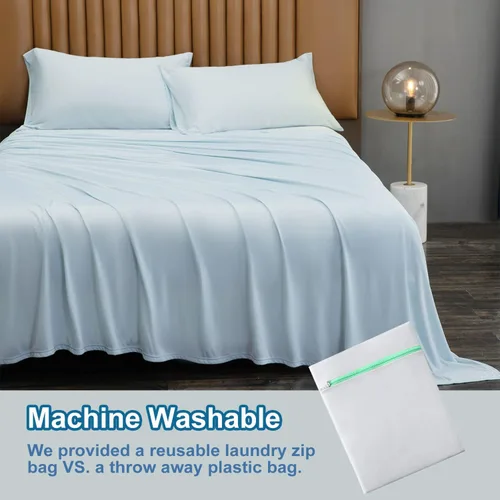 Miniatura 5 de LLanCL Mantas refrescantes para personas que duermen con calor – Manta de cama extremadamente fina para verano, mantas frías ligeras, sábana fresca