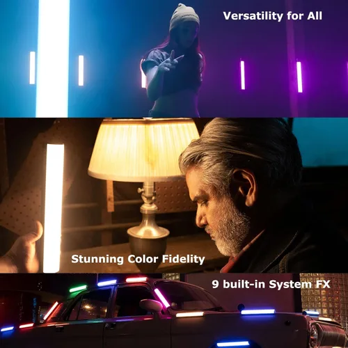 Miniatura 8 de Aputure MT Pro RGB Light Wand Stick 7.5W CCT de 2000K -10000K Salida Pixel-Mappable RGBWW Mini LED Tubo Luz Soporte Sidus Link Bluetooth App Control