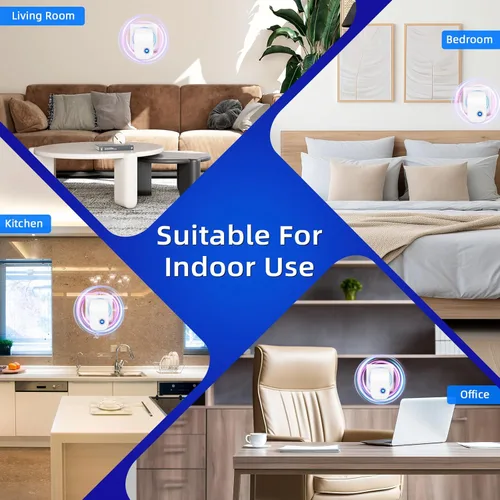 Miniatura 8 de Repelente de plagas con enchufe ultrasónico, disuasorio electrónico para ratones que funcionan, repelente de ratones para interiores, enchufe