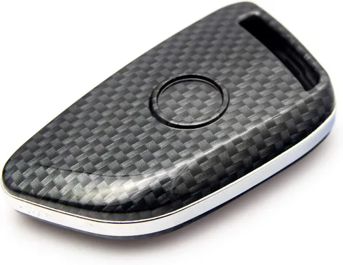 Miniatura 4 de x xotic tech Carcasa para llavero con patrón de fibra de carbono, color negro brillante, compatible con BMW 1 2 5 7 M Series X1 X3 X4 X5 X6 X7 Z4 M3