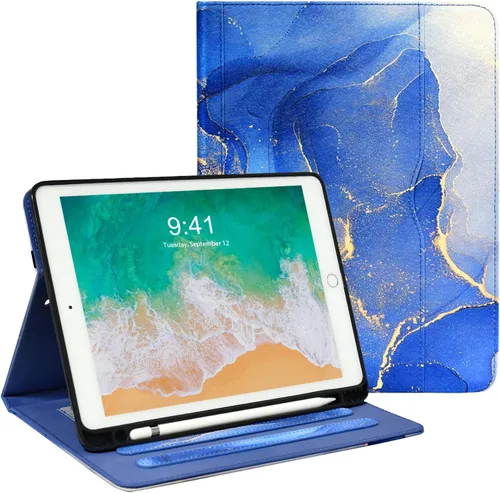 Miniatura 9 de Zonefoker Fundas para iPad de 6ª generación 2018/2017, iPad Air 2 2014, iPad Air 2013, iPad Pro 9.7 pulgadas 2016 con soporte para lápices, funda