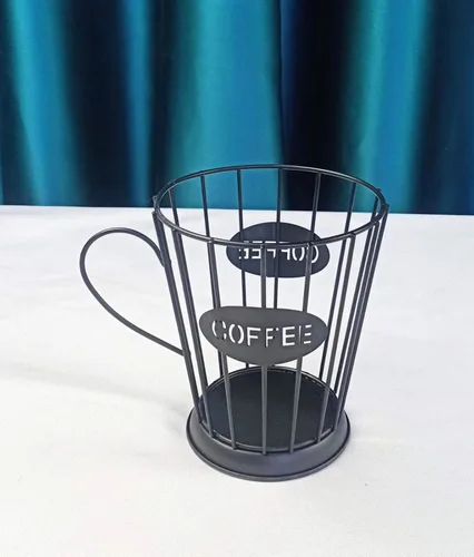 Miniatura 2 de Owill-home Soporte para cápsulas de café y taza organizadora, soporte de metal para tazas de café expreso, soporte para crema de café, soporte