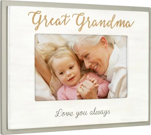 Miniatura 2 de Malden International Designs 80116-46 - Láser para abuela 4 x 6 para el Día de la Madre, color blanco, gris