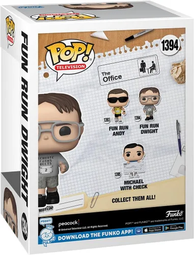 Miniatura 3 de Funko POP! TV: The Office - Fun Run Dwight Schrute - Figura de vinilo coleccionable - Idea de regalo - Producto oficial - para niños y adultos