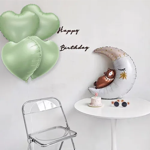 Miniatura 6 de 100 globos en forma de corazón de 5 pulgadas, globos de aluminio de Mylar de papel de aluminio para decoración de mujeres y niñas, día de San