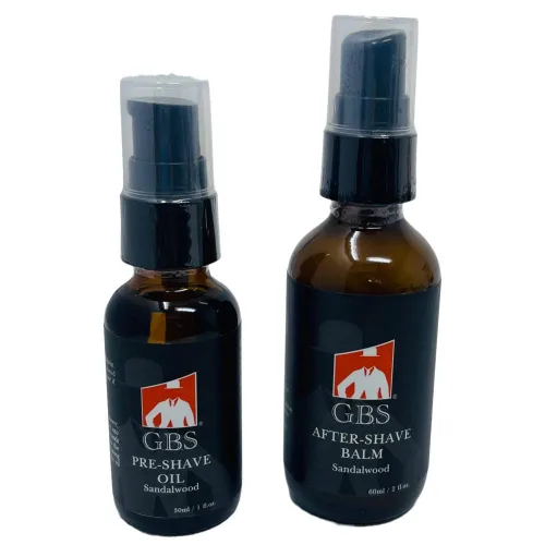 Miniatura 3 de G.B.S Kit de afeitado para hombre, maquinilla de afeitar de doble filo y soporte para brochas, cuenco de afeitar, jabón y cuchillas de afeitar DE