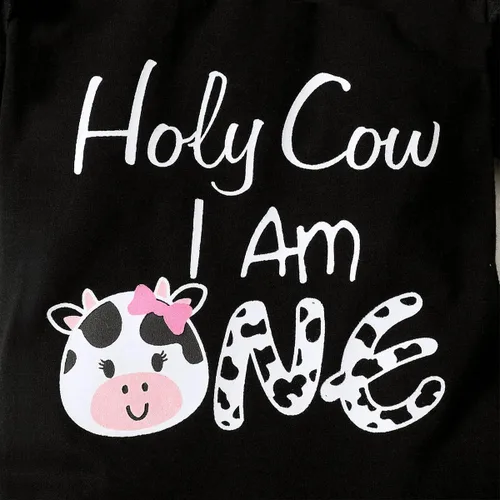 Miniatura 33 de Traje de primer cumpleaños para niña - Holy Cow I'm One