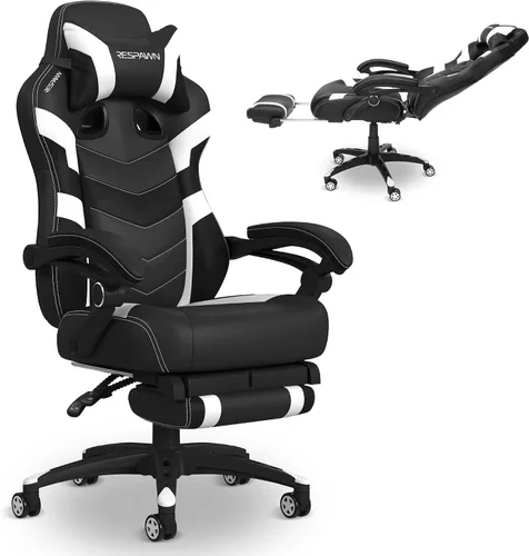 Miniatura 14 de RESPAWN 110 Pro Silla Ergonómica para Juegos con Reposapiés para Adultos - Cómoda Silla Reclinable de Oficina para Juegos con Soporte Lumbar