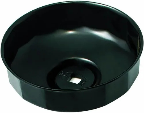 Miniatura 2 de CTA Tools A259 Llave para filtro de aceite de tipo tapa - 90 mm x 15 estrías - Grado profesional, acabado negro, estampado de precisión, de alcance