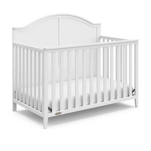 Miniatura 10 de Graco Wilfred - Cuna convertible 5 en 1 (gris pajarita) – Certificado GREENGUARD Gold, se convierte en cama para niños pequeños y cama
