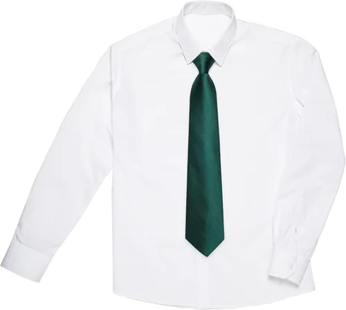 Miniatura 5 de DiBanGu Juego de corbatas preatadas y bolsillo cuadrado para niños, corbata ajustable para niños, boda, fiesta, graduación, uniforme escolar
