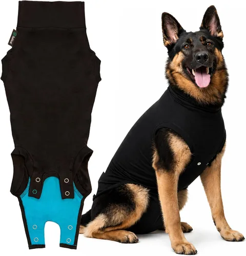 Miniatura 22 de Traje de recuperación Suitical para perros, de color negro, XXS, Negro