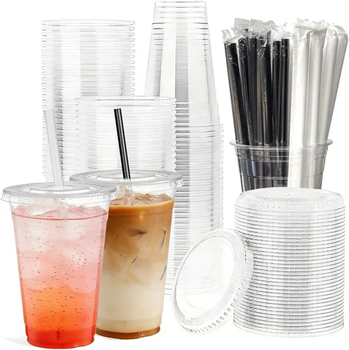 Miniatura 9 de 240 tazas pequeñas de plástico transparente para condimentos con tapas, recipientes de porciones de 1 oz, ideales para condimentos, aderezos