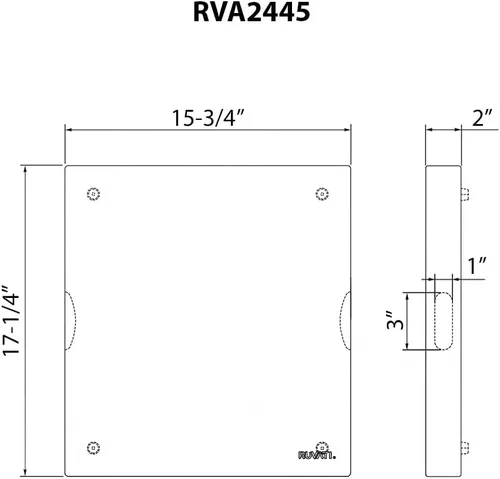 Miniatura 8 de Ruvati RVA2445ACA Tabla de cortar grande de madera maciza con bloque de carnicero de acacia de grano final de 17 x 16 x 2 pulgadas de grosor