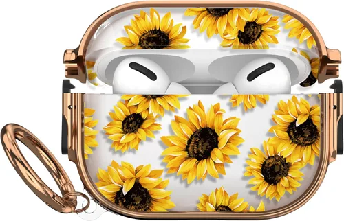 Miniatura 51 de Maxjoy Funda para AirPods 3 con cerradura, bonita funda protectora rígida para AirPod 3 de tercera generación para mujeres y hombres con llavero
