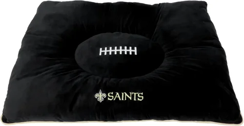Miniatura 12 de NFL PET Bed - Cama de almohada de felpa suave y acogedora de Arizona Cardinals. Cama de fútbol para perros. Cama de colchón deportivo cálido