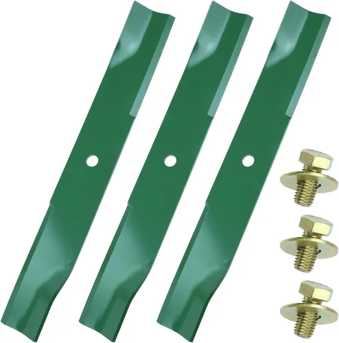 Miniatura 27 de Paquete de 3 cuchillas de cortacésped 115-5059-03 con pernos de hoja para Toro MX5000 MX5025 MX5050 MX5060 SW5000 Reemplazo Toro Timecutter 50