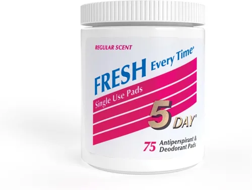 5-day Almohadillas desodorantes, reduce la transpiración Underam, 75 unidades