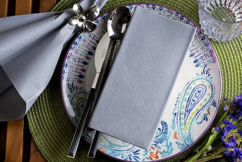 Miniatura 6 de Servilletas de papel plateadas Tela desechable de lino como servilletas de cena Toallas de mano Toallas de mano Servilletas de papel suaves