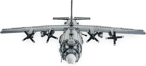 Miniatura 2 de General Jim's Conjunto de Bloques de Construcción AC-130 Hercules Gunship – 1,713 Piezas – Conjunto Detallado de Ladrillos Modelo de Aeronave