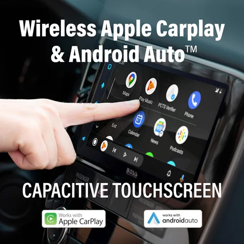 Miniatura 5 de BOSS Audio Systems Elite Series BE950WCPA - Reproductor multimedia inalámbrico Apple CarPlay Android Auto para automóvil, pantalla táctil capacitiva