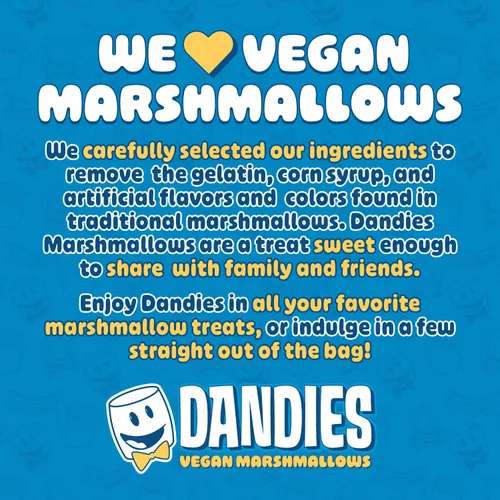 Miniatura 4 de Dandies - Minis - Malvaviscos veganos, vainilla, 10 onzas (paquete de 4)