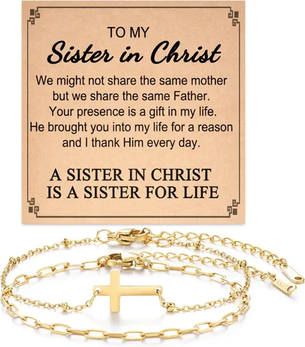 Tarsus Pulsera de cruz para mujer, regalos religiosos para mujeres, regalos cristianos para mujeres, amigas, familia, adolescentes
