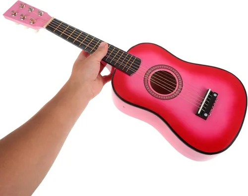 Miniatura 3 de Kisangel - Guitarra acústica de madera de tilo de 23.11 pulgadas, 6 cuerdas, para principiantes, para niños de 5 a 9 años, instrumento musical