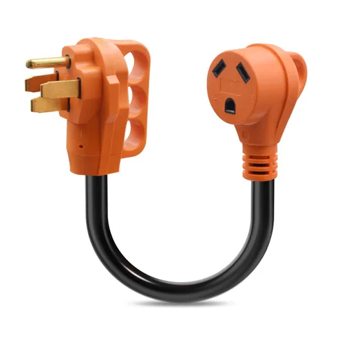 Miniatura 8 de NEMA 14-50R - Enchufe RV de 50 amperios, enchufe hembra de repuesto resistente de 125/250 V con mango de agarre ergonómico para RV, cámper