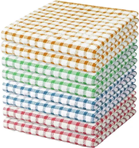 Miniatura 27 de Nialnant 8 Piezas Trapos de Cocina para Platos, 100% Algodón Suave Absorbente de Secado Rápido, Paños de Cocina para Cocina, Lavar Platos, Trapos